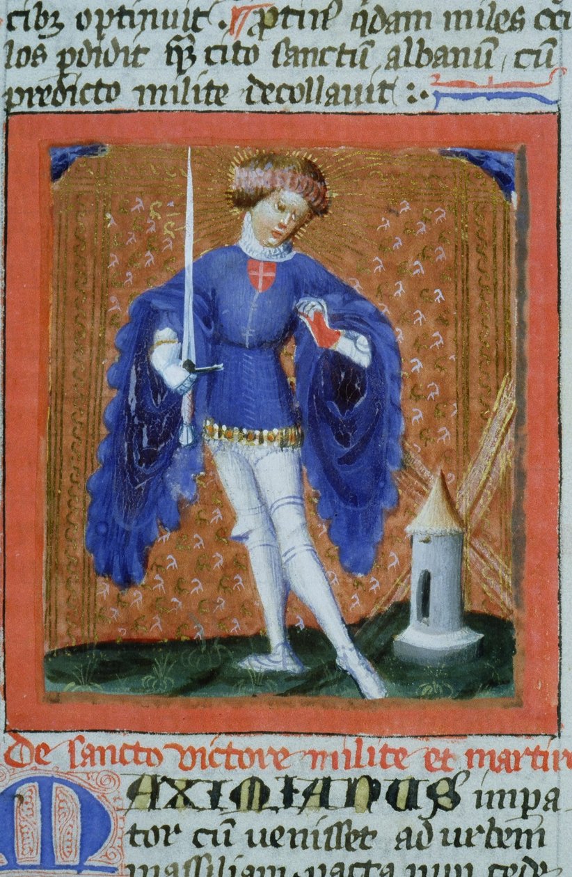 Pani Gen 1111 Strona z Legenda Aurea, Brugia, ok. 1400-10 autorstwa Flemish School