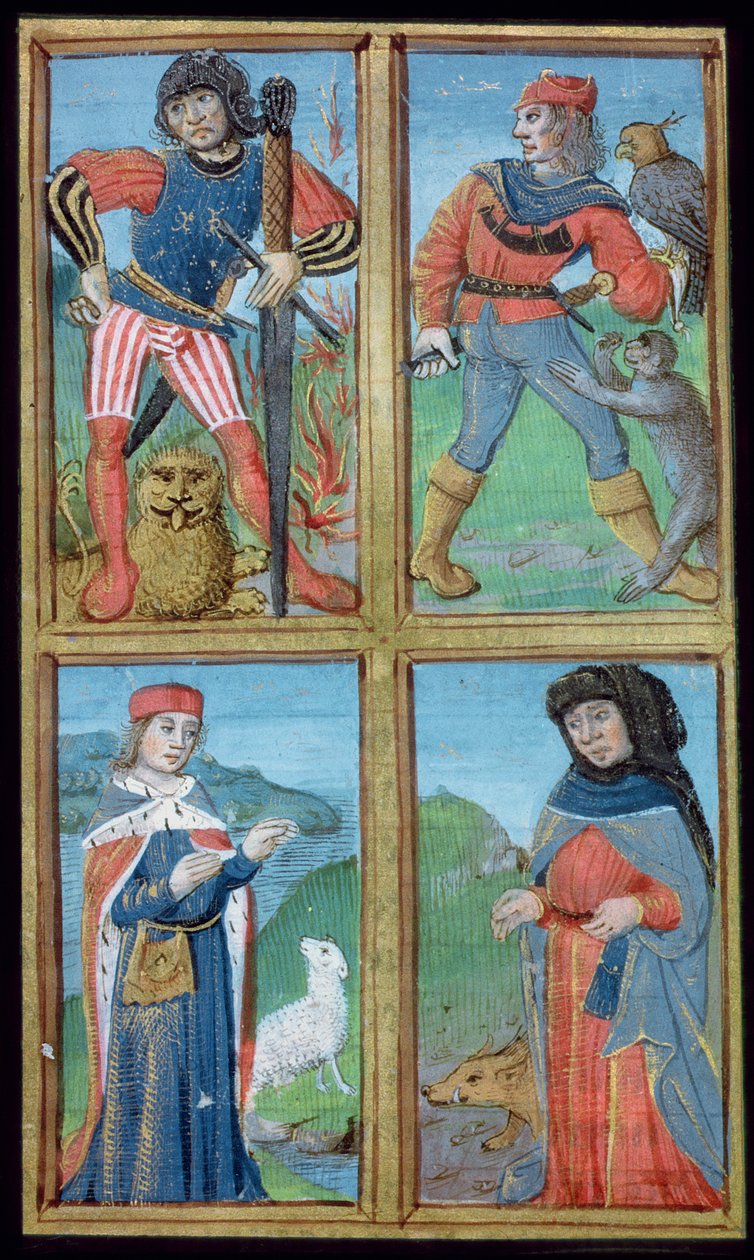 Pani Hunter 9 f.6r Rycerze i Szlachcice, z De Medina Fen I.II, autorstwa Avicenna (980-1037) autorstwa Flemish School