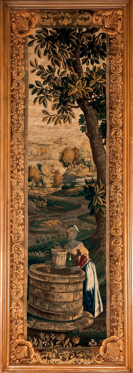 Pałac (Zamek Eu). Muzeum (Muzeum Ludwika Filipa zamku ue). Flamandzki gobelin. 18 wiek. autorstwa Flemish School