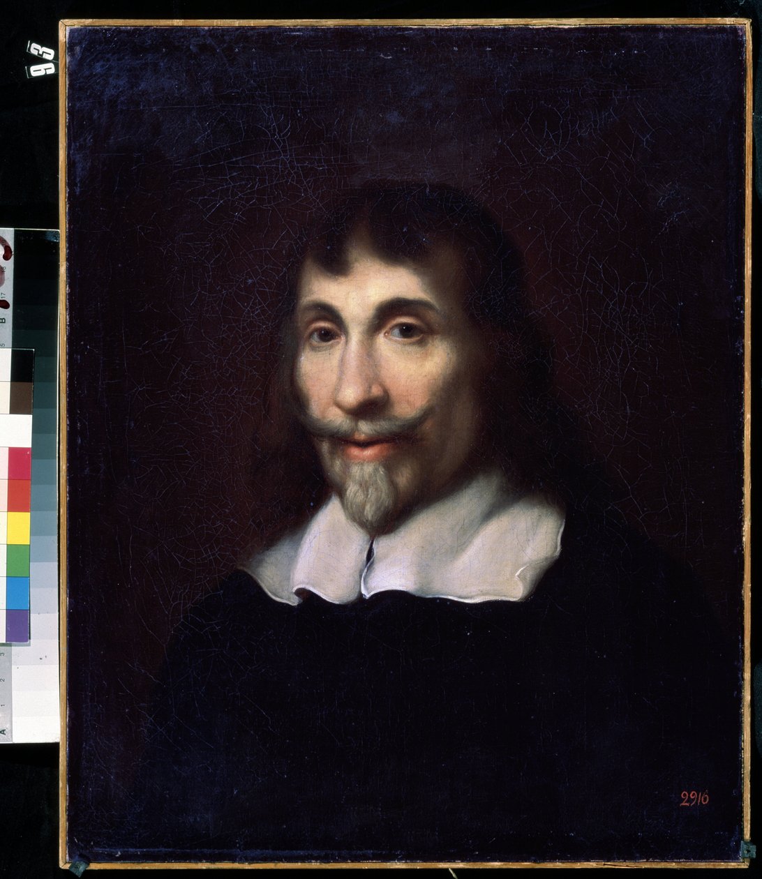 Portret mężczyzny. (Portret mężczyzny). Anonimowy obraz z XVII-wiecznej szkoły holenderskiej. Olej na płótnie. Muzeum Sztuki Michaiła Kroszyckiego, Sewastopol (Sewastopol) Ukraina autorstwa Flemish School