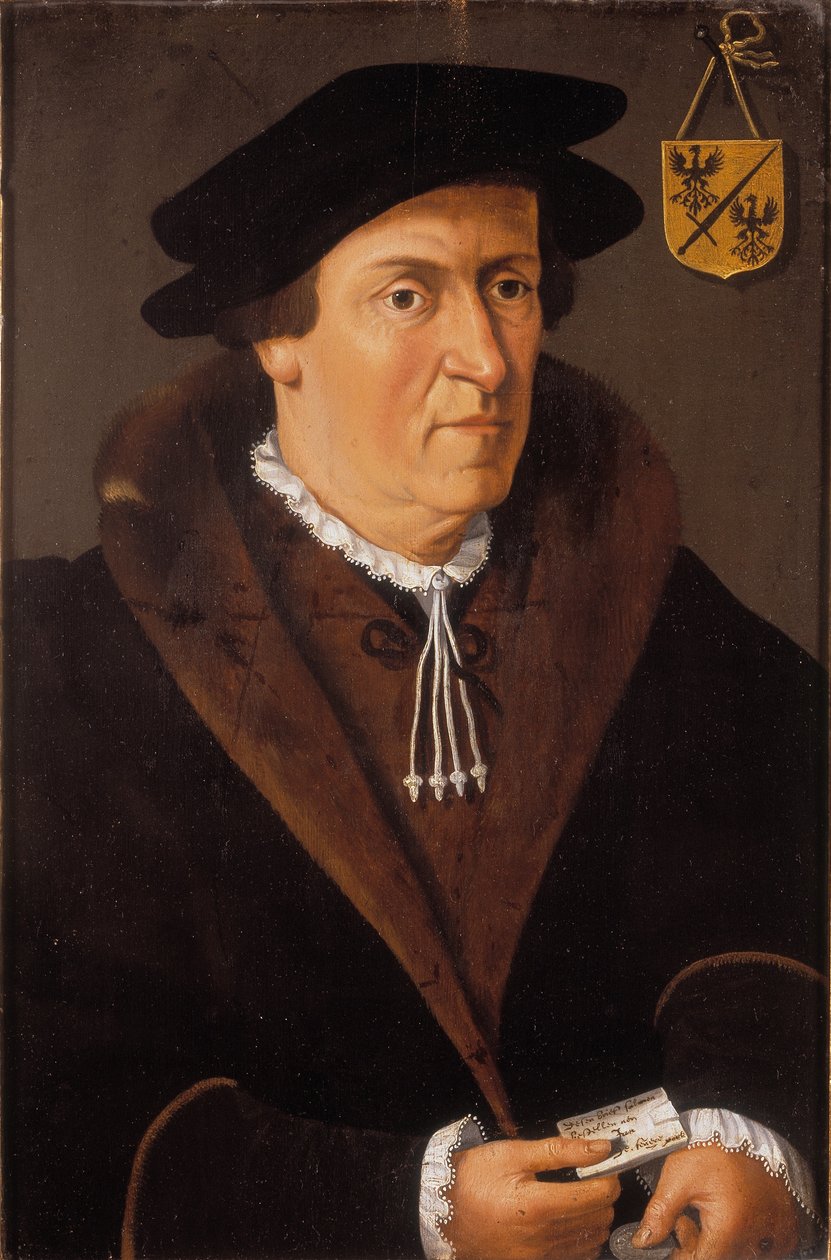 Portret Jana de Fevere, ok. 1540-59 (olej na desce) autorstwa Flemish School