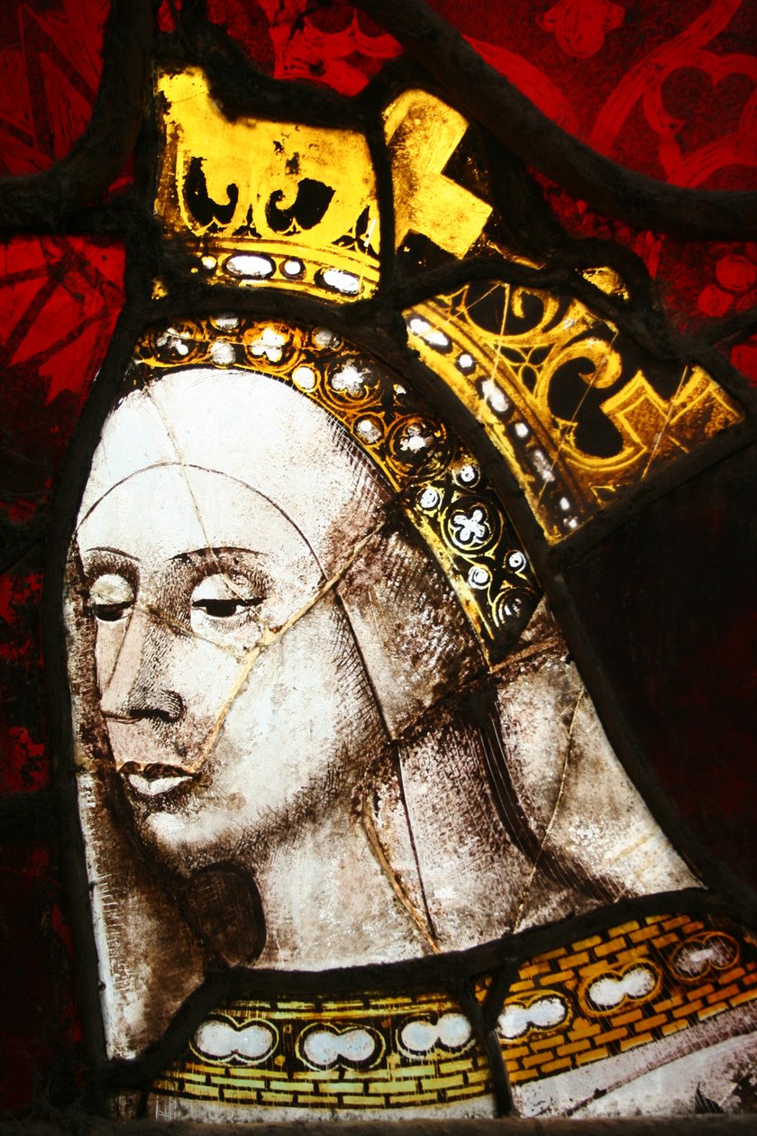 Królowa Elżbieta Woodville, c.1480 (witraże) autorstwa Flemish School