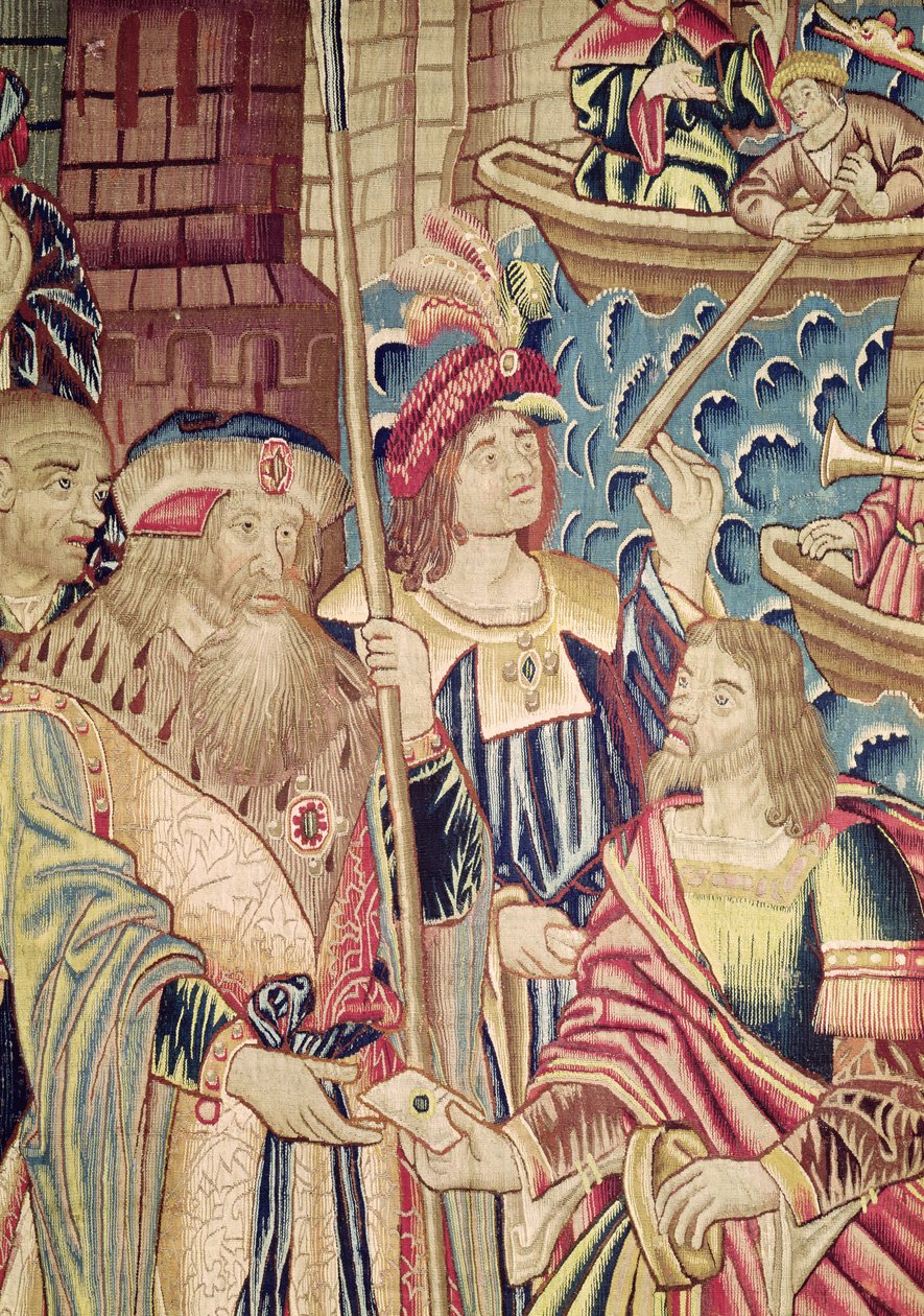 Przybycie Vasco da Gama autorstwa Flemish School