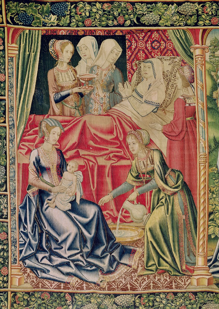 Narodziny Dziewicy, Warsztat w Brukseli, ok. 1510 autorstwa Flemish School