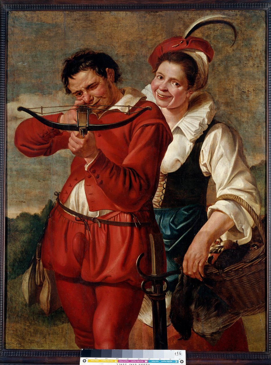 Kusza i jego żona Obraz mistrza De Harlem (Frans Hals?) (po 1610). XVII wiek. Praga, Galeria Narodowa autorstwa Flemish School