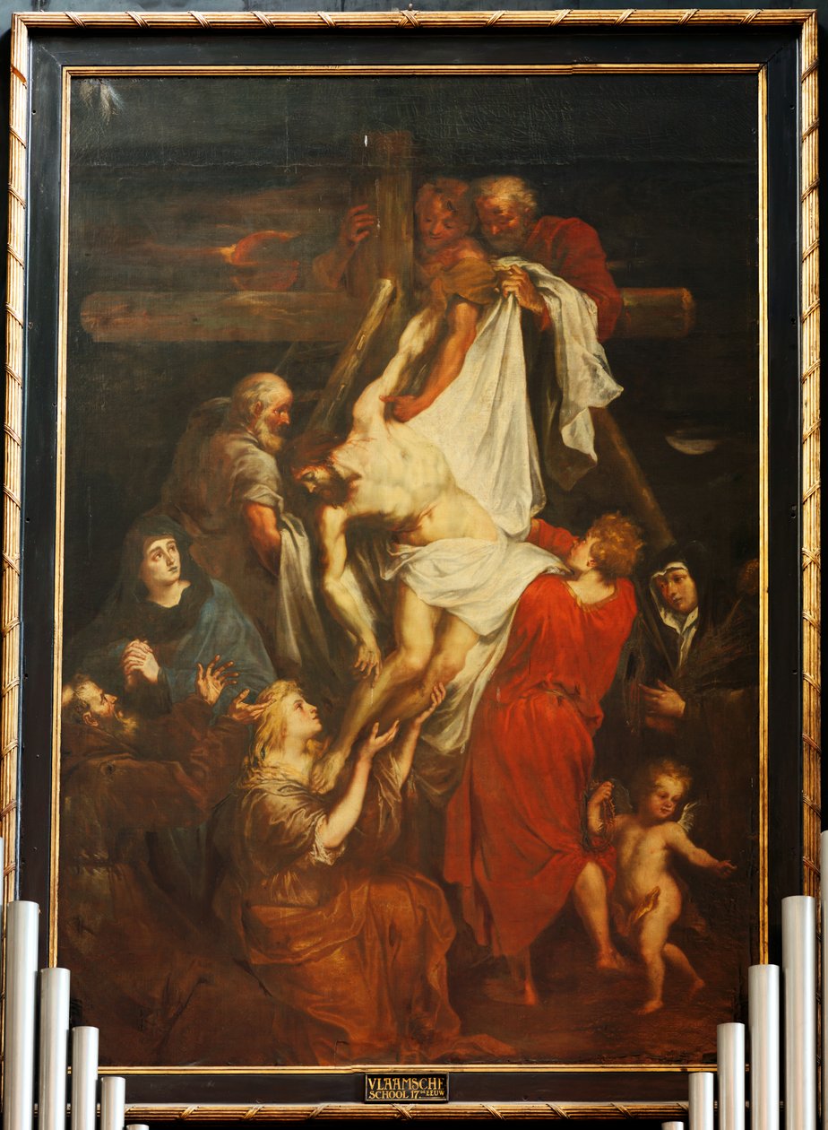 Ołtarz główny. Malowanie. Flamandzki mistrz. XVII wiek. autorstwa Flemish School