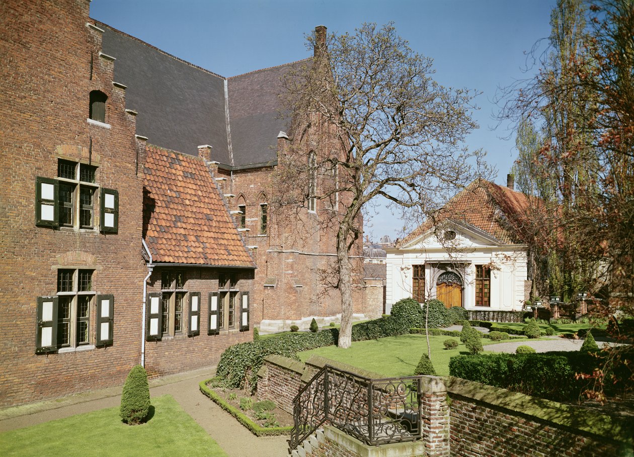Widok Domu Opatki, refektarza i dormitorium (patrz także 208606, 375105, 375106 i 375107) autorstwa Flemish School