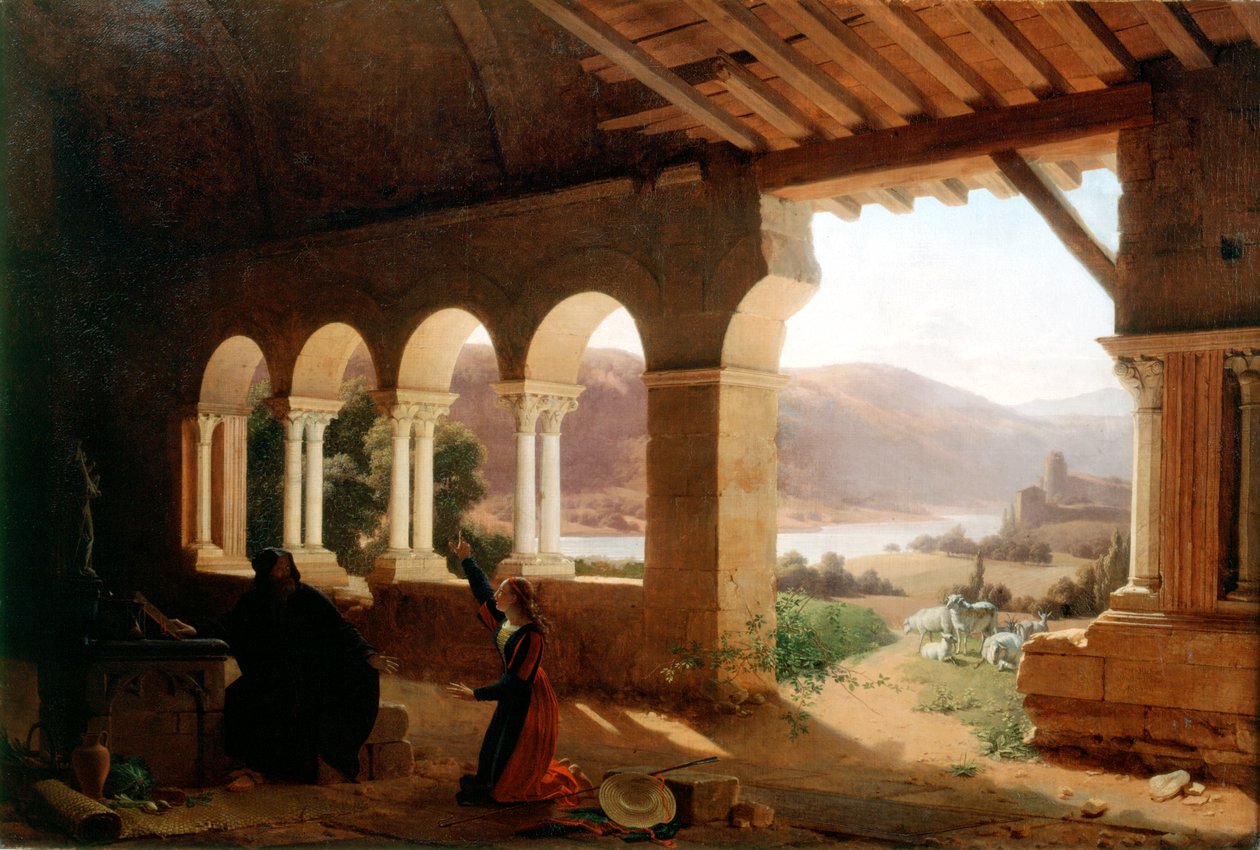 „Pustelnia Vancouleurs”, 1819 autorstwa Fleury François Richard