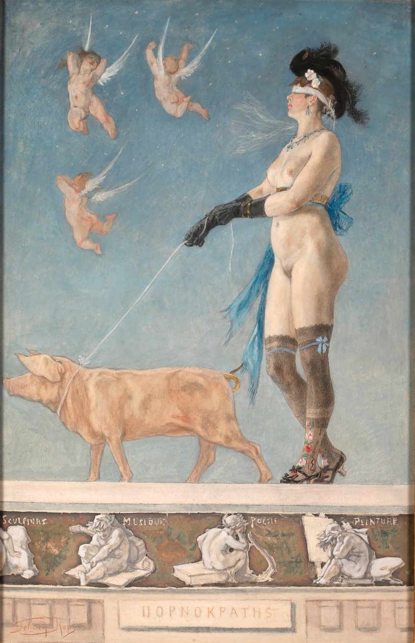 Pornografia autorstwa Félicien Rops