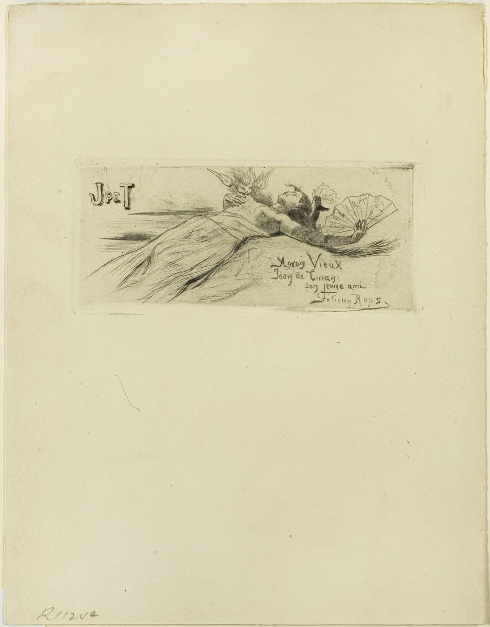 Flirt autorstwa Félicien Rops