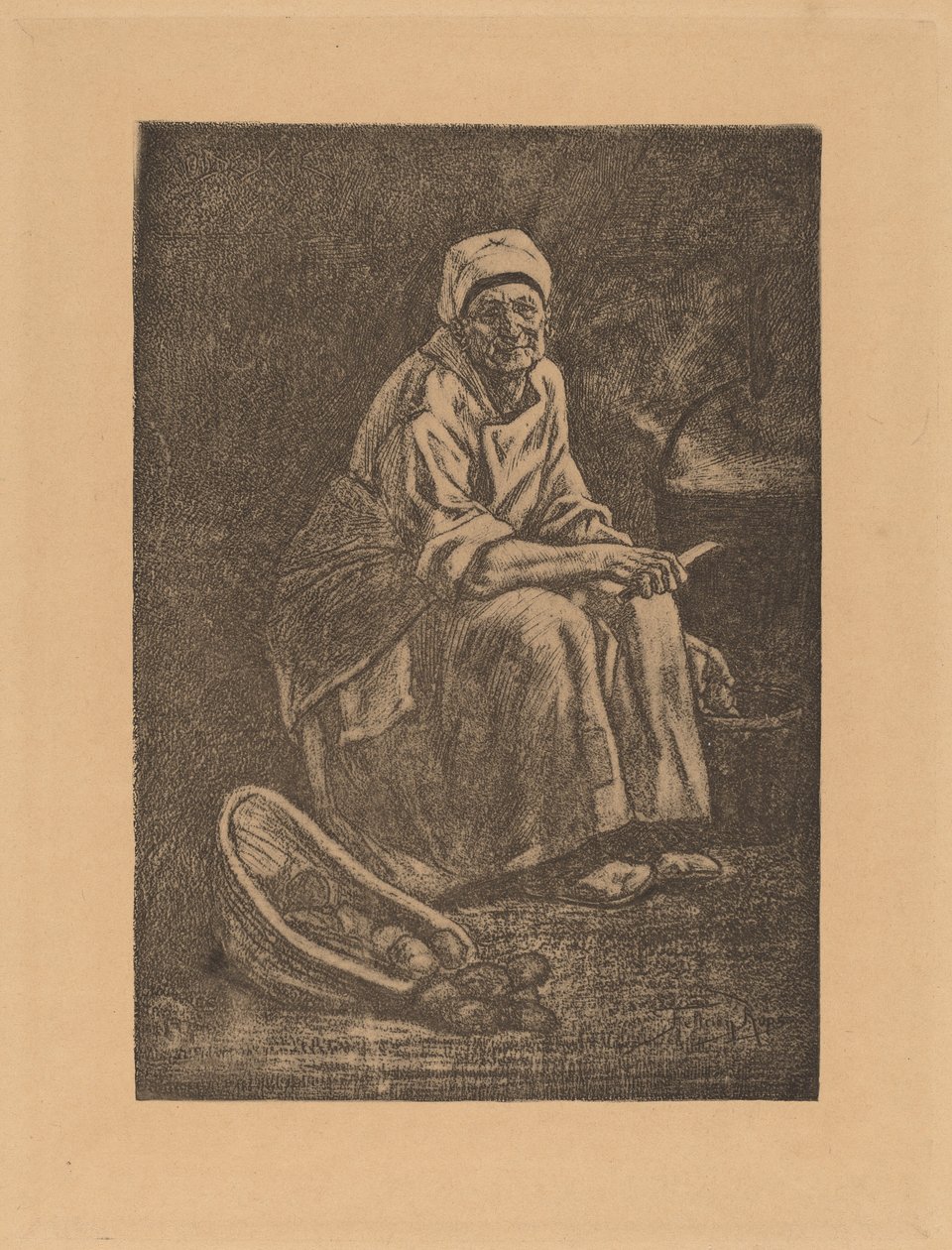 Stara Kate. autorstwa Félicien Rops