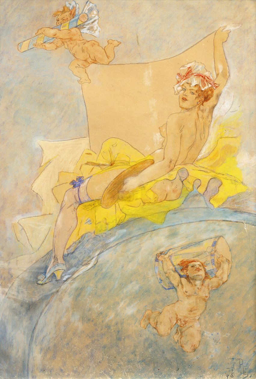 Plakat na wystawę; Plakat do wystawy, 1896 autorstwa Félicien Rops