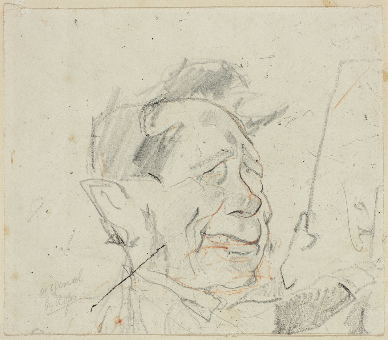 Szkic Ferdynanda Marinus autorstwa Félicien Rops