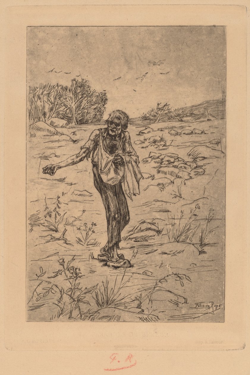 Przypowieść o siewcy autorstwa Félicien Rops
