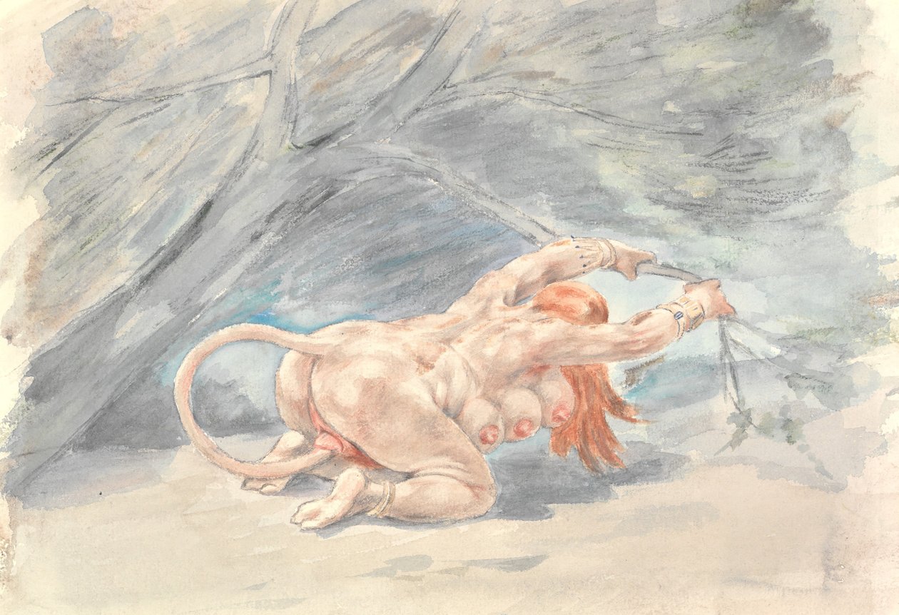 Bez tytułu, . autorstwa Félicien Rops