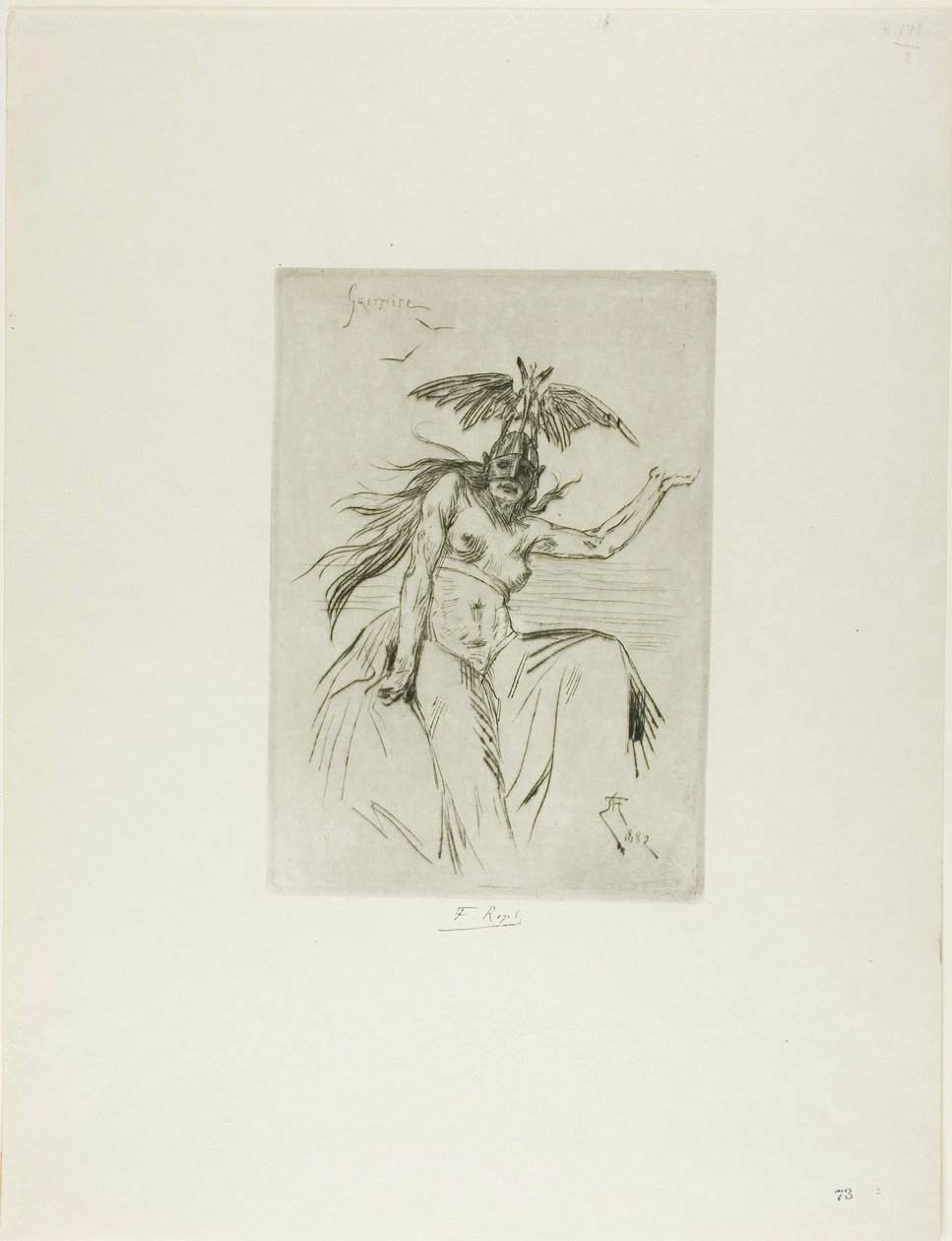Wojownik autorstwa Félicien Rops