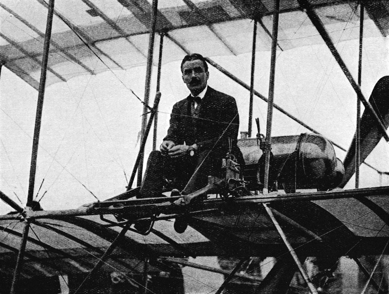 Pierwszy brytyjski pilot, który pobił rekord świata: kapitan Bertram Dickson, 1910 1933 autorstwa Flight Photo