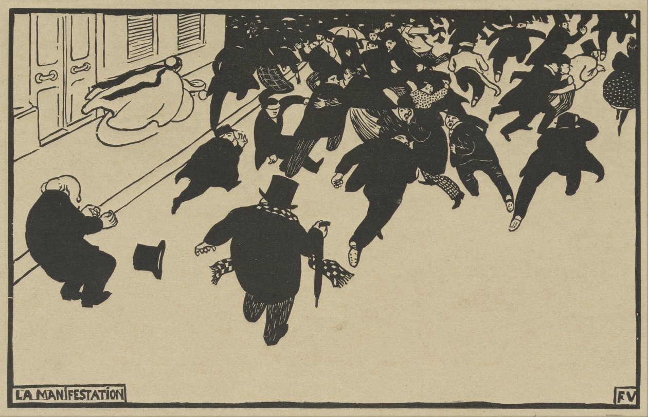Demonstracja autorstwa Felix Edouard Vallotton