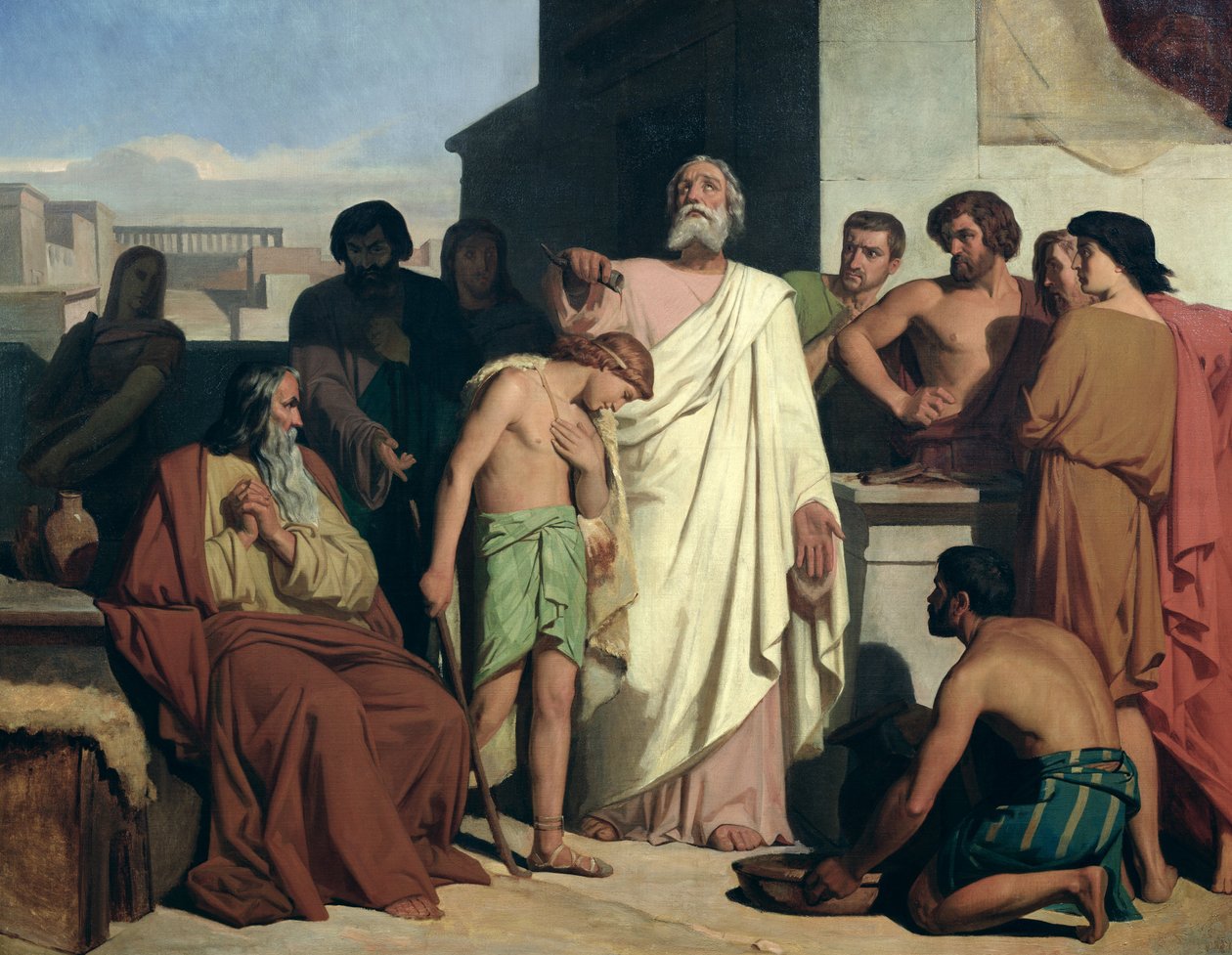 Namaszczenie Dawida przez Samuela, 1842 autorstwa Félix Joseph Barrias
