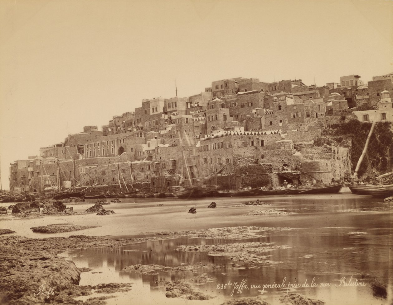 Jaffa, widok ogólny od strony morza - Palestyna autorstwa Félix Bonfils