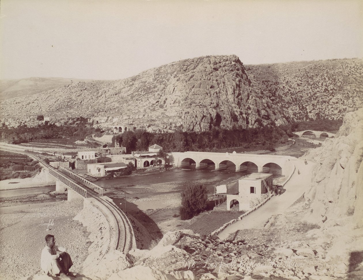 Mosty Kwiatu [Rzeki] Psa, ca. 1880. autorstwa Félix Bonfils