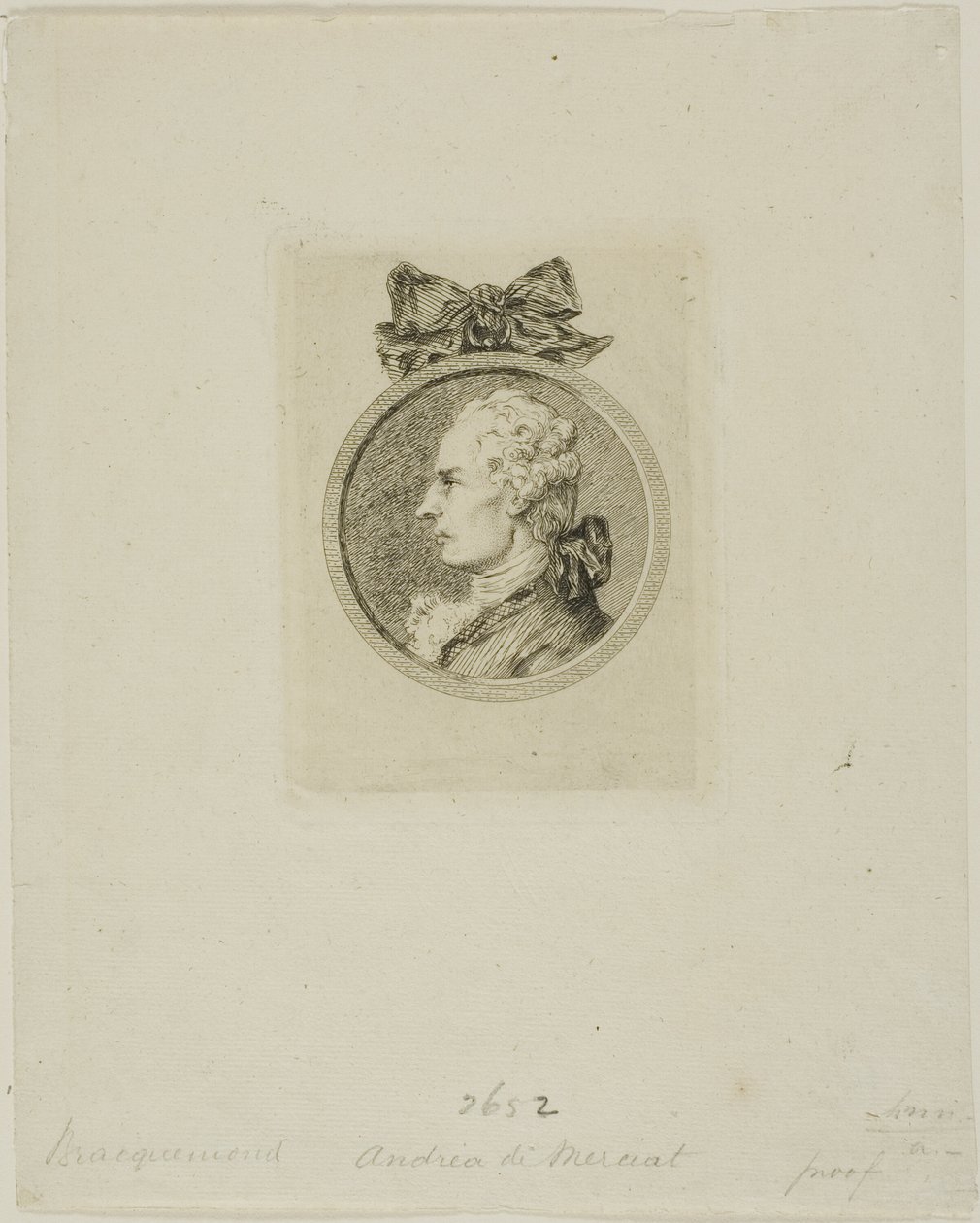 André de Nerciat autorstwa Félix Henri Bracquemond