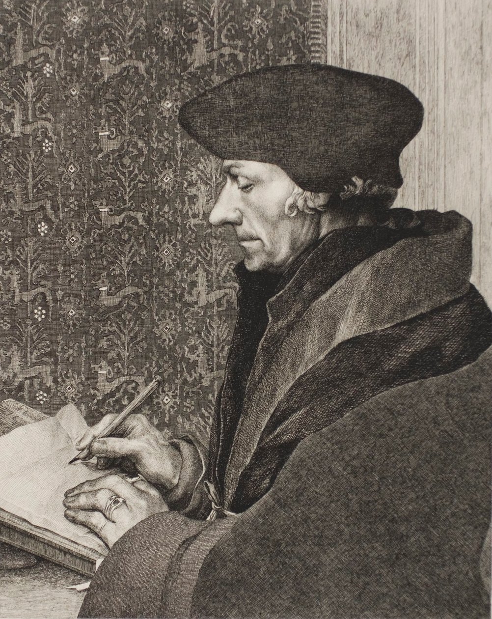 Erasmus autorstwa Félix Henri Bracquemond