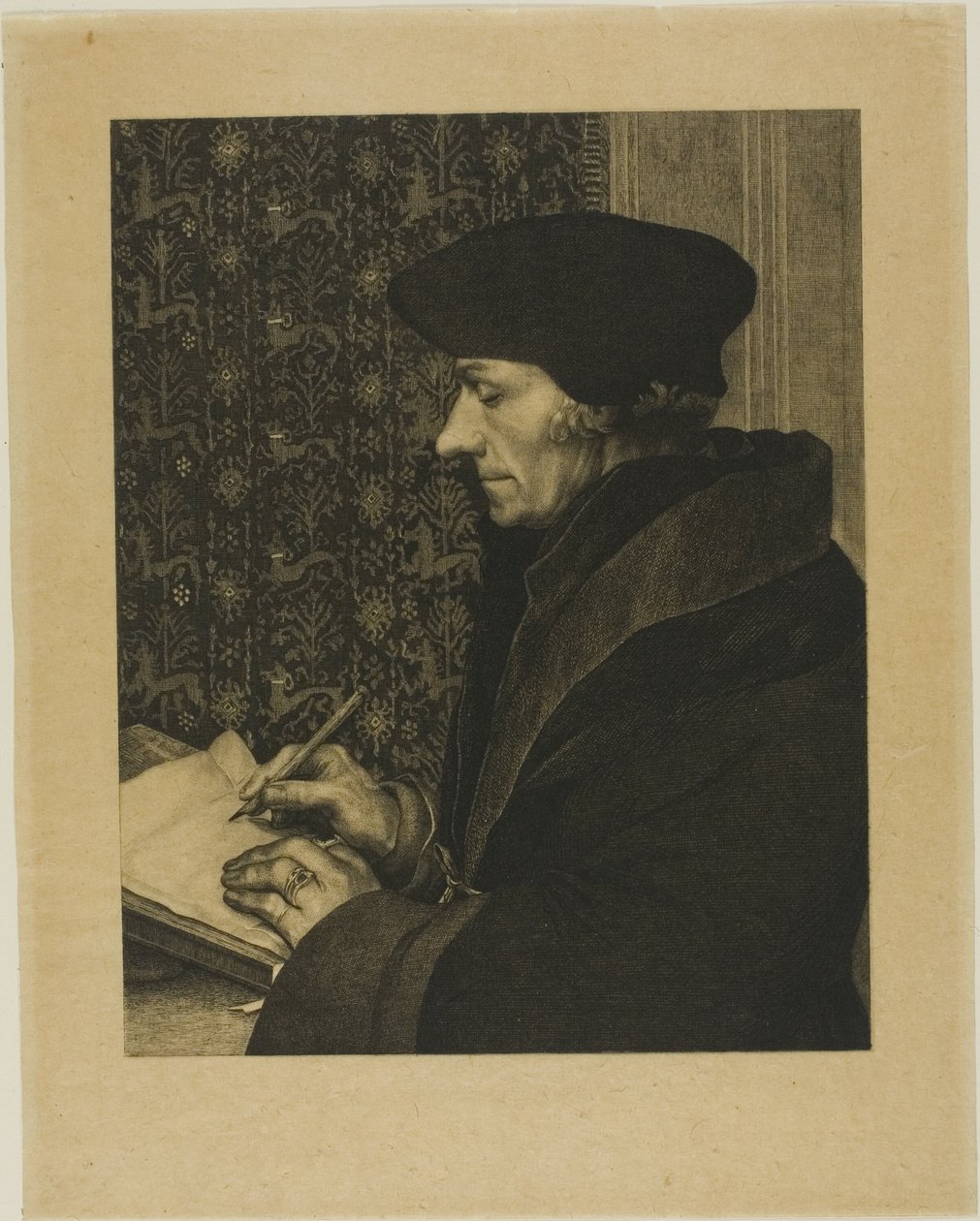 Erasmus autorstwa Félix Henri Bracquemond