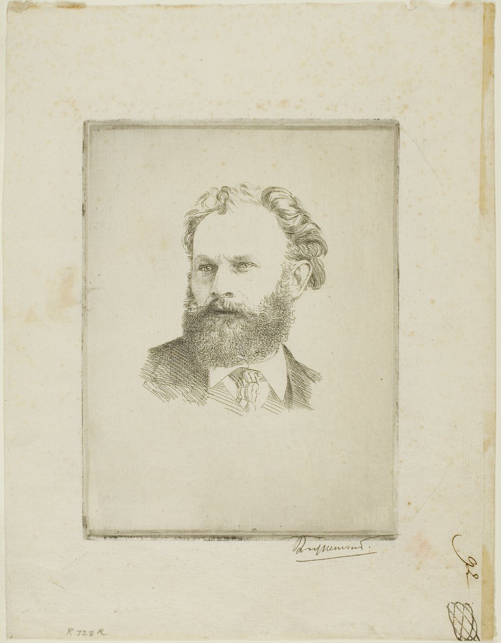 Portret Edouarda Maneta autorstwa Félix Henri Bracquemond