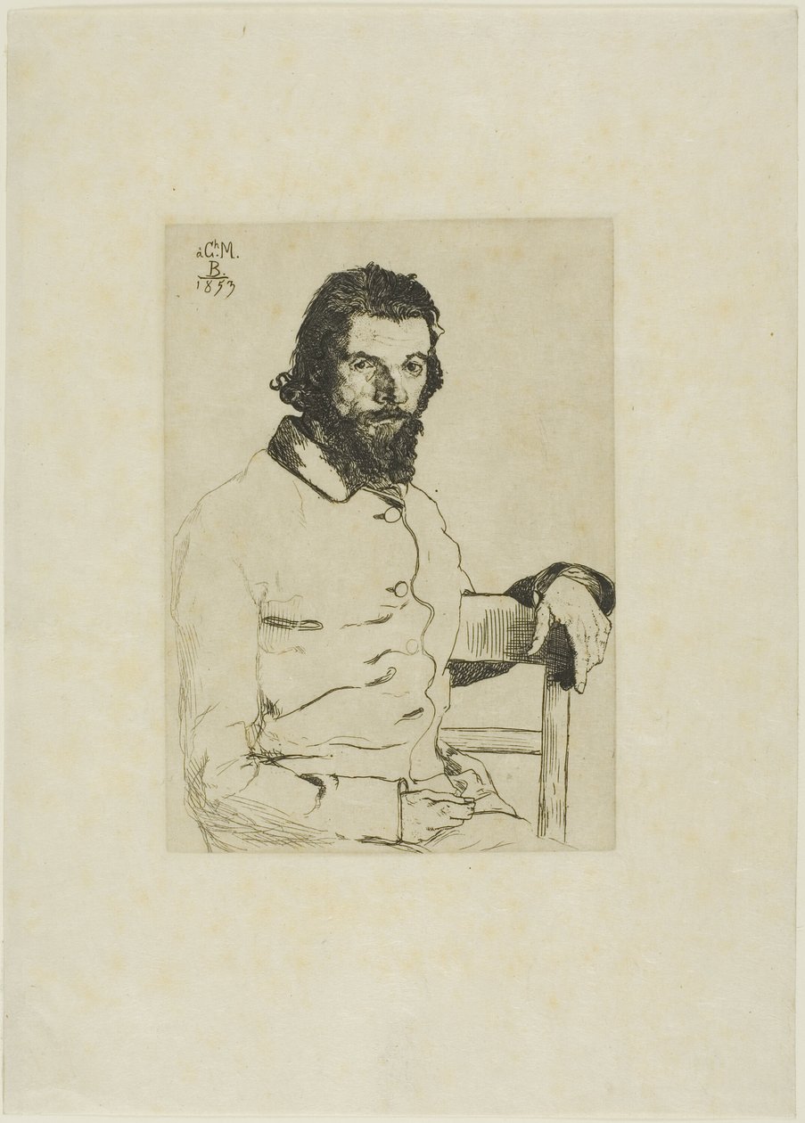 Portret Meryona autorstwa Félix Henri Bracquemond