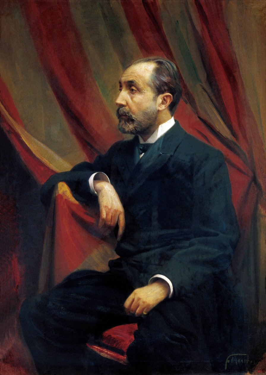 Portret Bartomeu ROBERTA i YARZABALA (1842-1902), hiszpańskiego lekarza i polityka autorstwa Félix Mestres Borrell