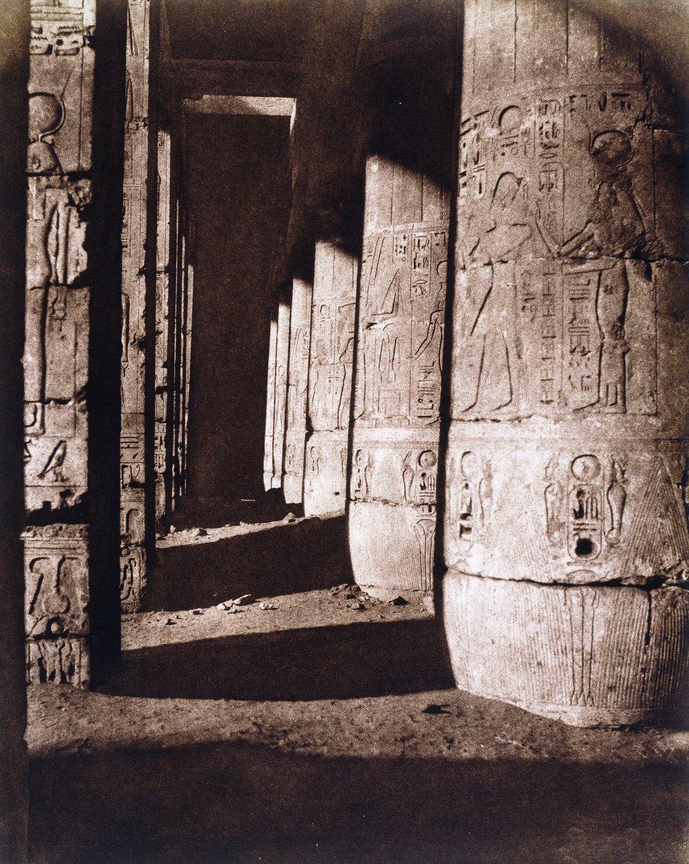 Medinet-Abou autorstwa Félix Teynard