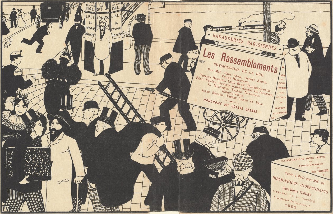 Obwoluta dla Les Rassemblements, 1896. autorstwa Félix Vallotton