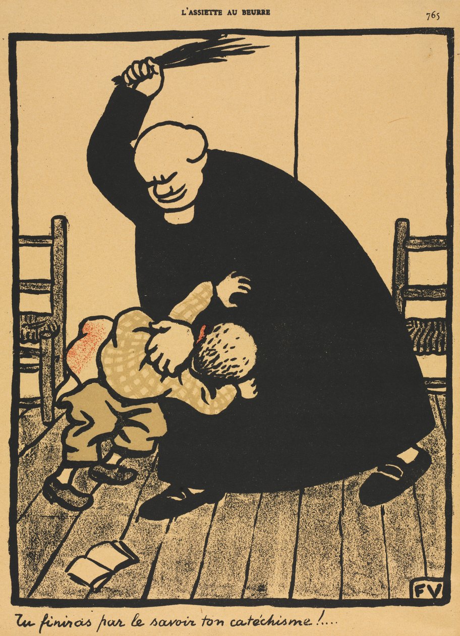 Zbrodnie i kara VIII, 765: Dowiesz się... autorstwa Félix Vallotton
