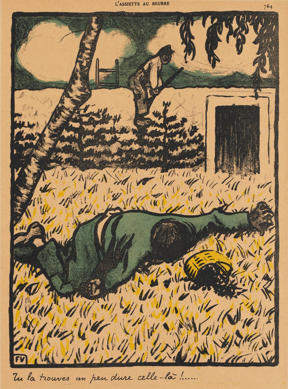 Zbrodnie i kara VII, 764: Przekonasz się, że to raczej trudne! autorstwa Félix Vallotton