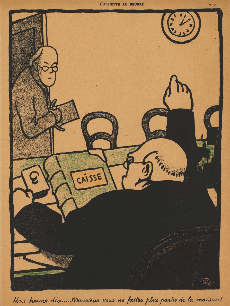 Zbrodnie i kara XV, 772: Dziesięć po pierwszej autorstwa Félix Vallotton