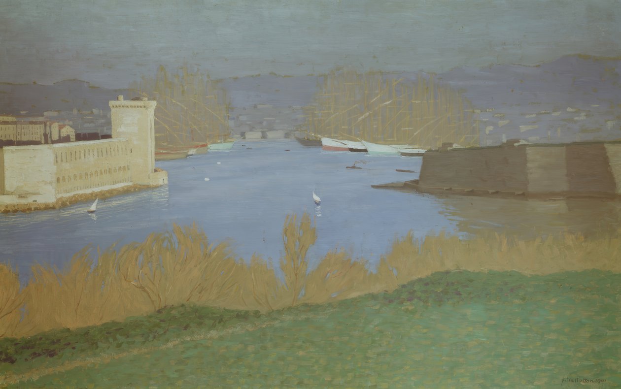 Port w Marsylii autorstwa Félix Vallotton