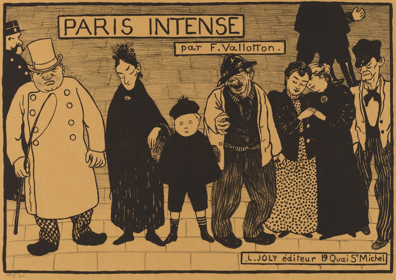 Frontyspis z „Paris Intense” autorstwa Félix Vallotton