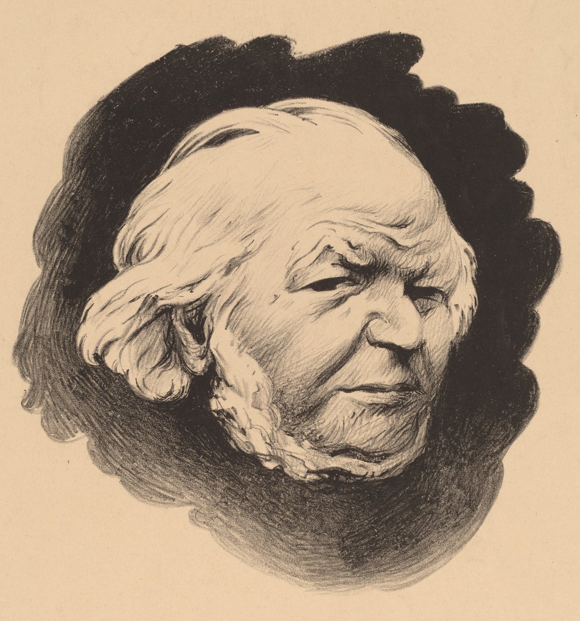 Henri Daumier (Honor Daumier) autorstwa Félix Vallotton