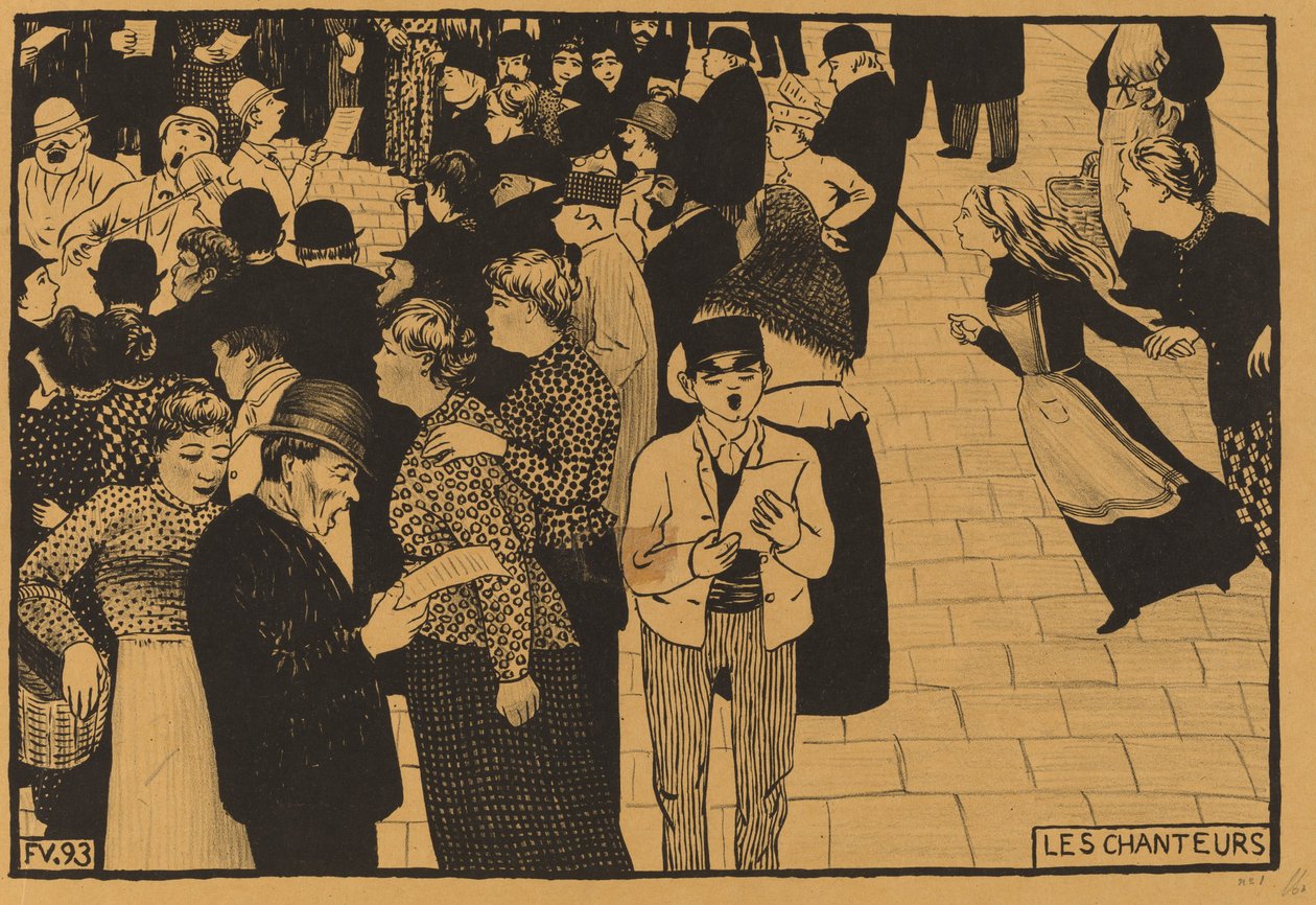 Śpiewacy, 1893. autorstwa Félix Vallotton