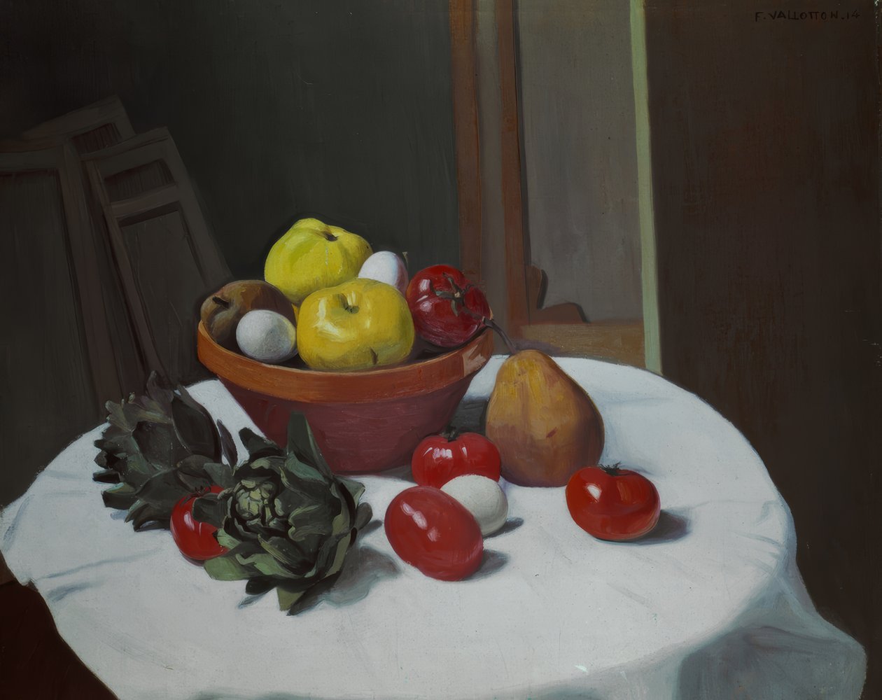 Martwa natura (pomidory) autorstwa Félix Vallotton
