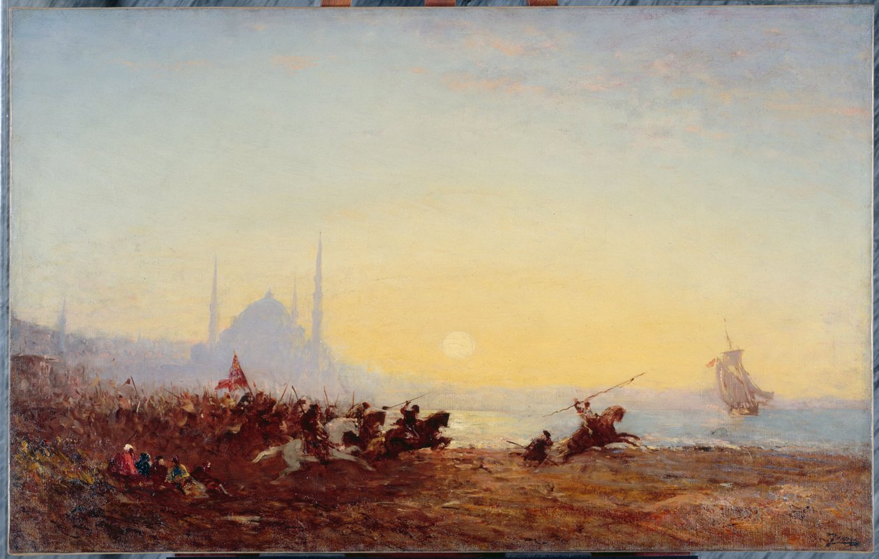 Fantazja w Konstantynopolu, między 1880 a 1895 (olej na płótnie) autorstwa Félix Ziem