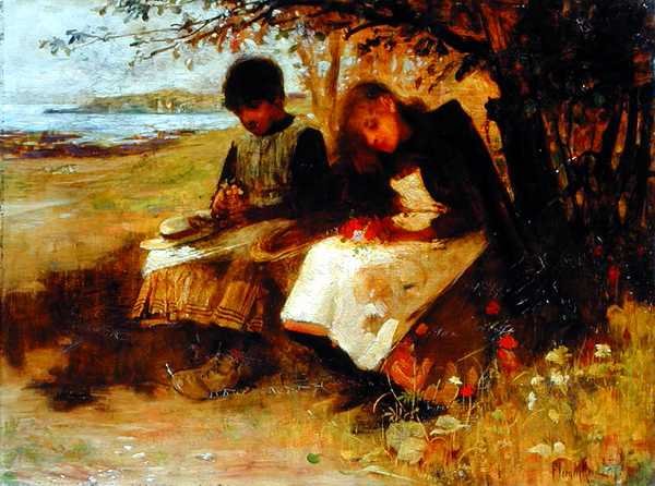 Dzikie Kwiaty (olej na płótnie) autorstwa Flora Macdonald Reid