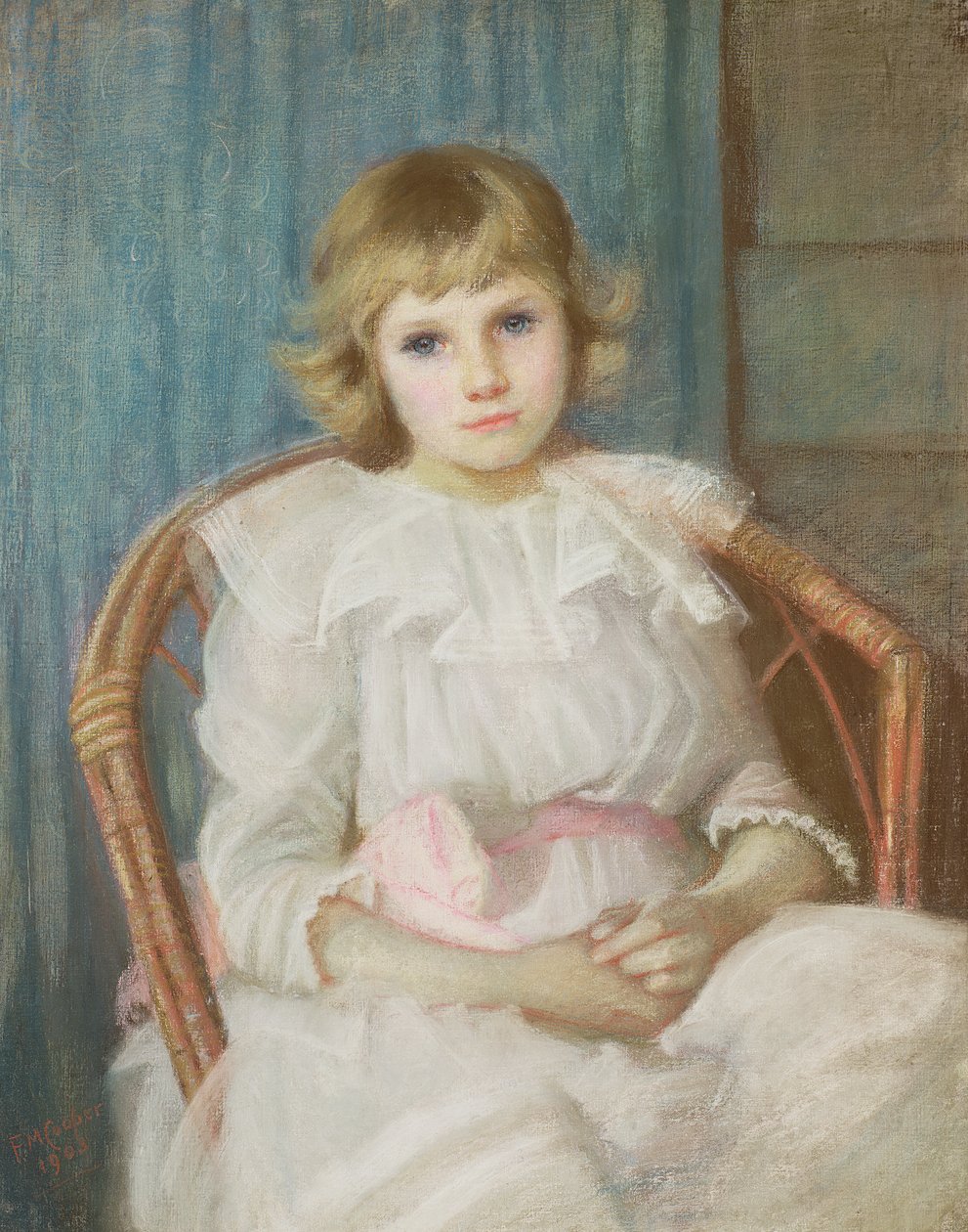 Portret młodej dziewczyny autorstwa Florence Cooper