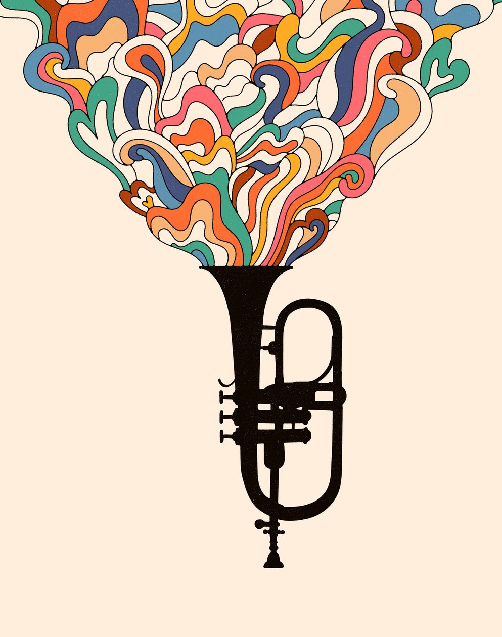 Jazz, 2024 (cyfrowy) autorstwa Florent Bodart