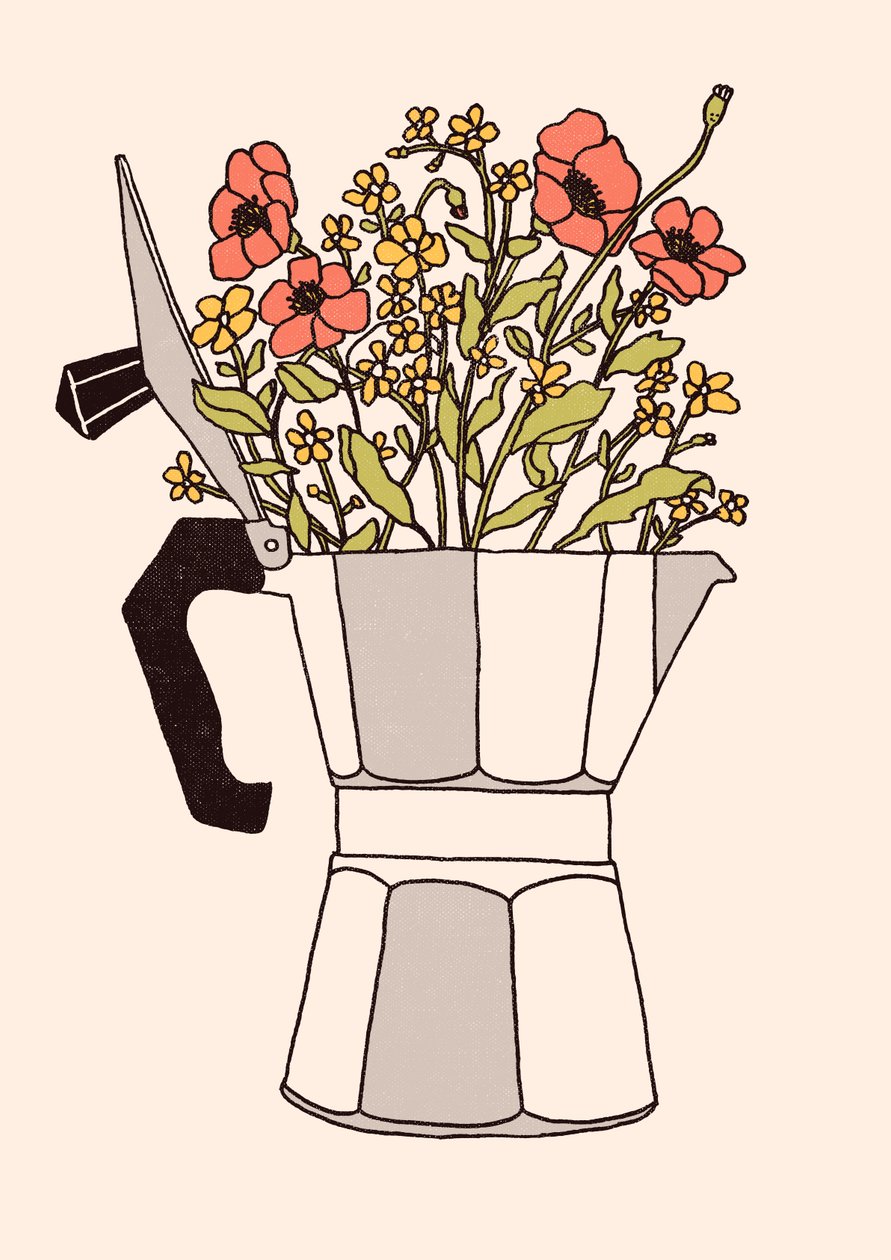 Moka Flowers, 2019 (wersja cyfrowa) autorstwa Florent Bodart