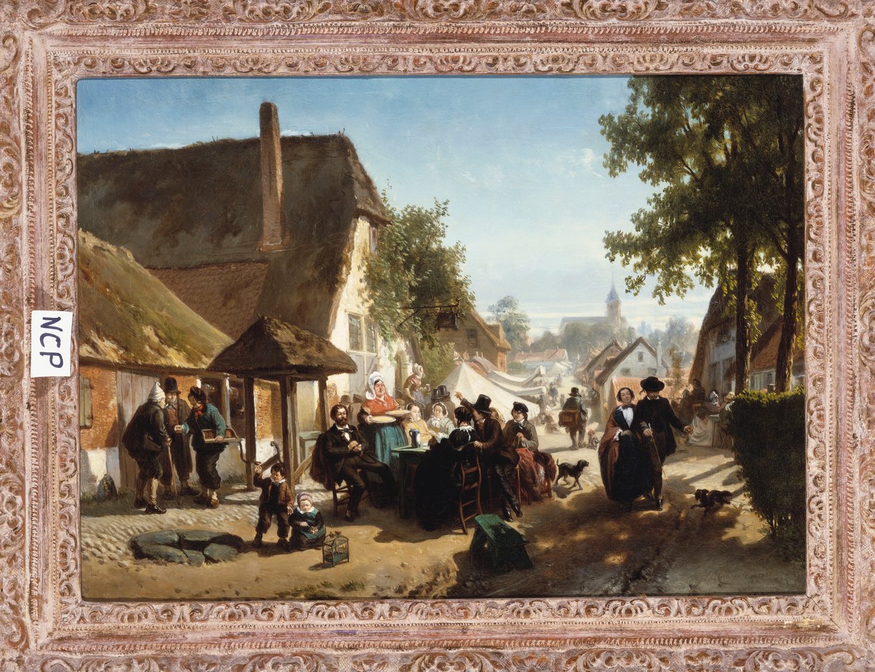 Obiad w Karczmie, 1886 r. autorstwa Florent Nicolas Crabeels