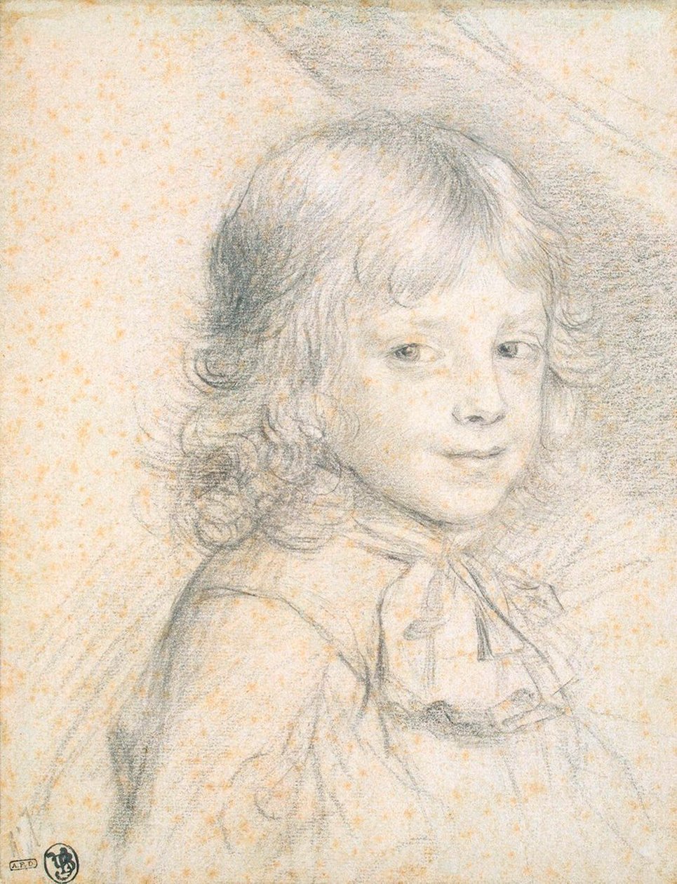 Portret Filipa Sabaudzkiego jako dziecko, 1660-1670. autorstwa Florent de La Mare Richart