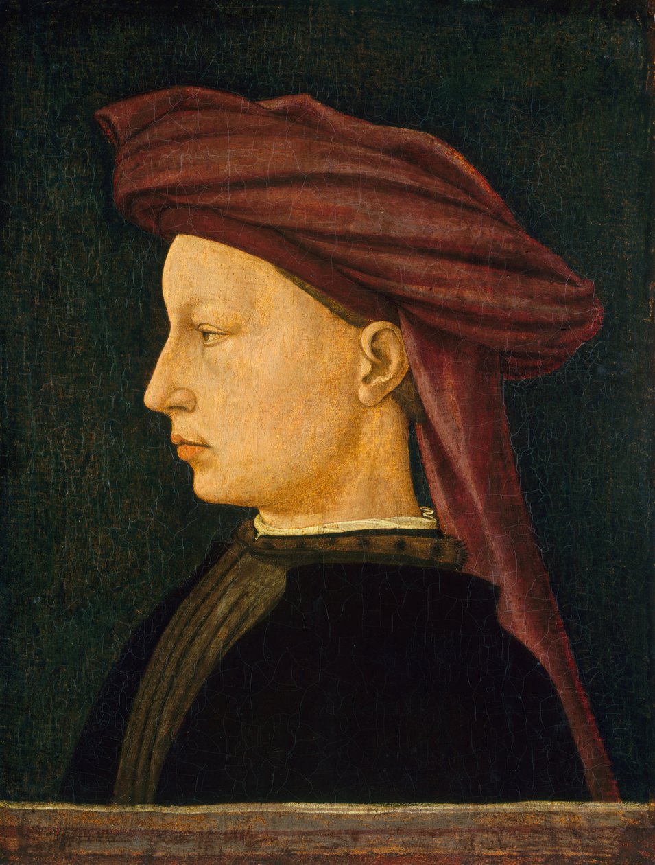 Portret profilowy młodego mężczyzny autorstwa Florentine 15th Century