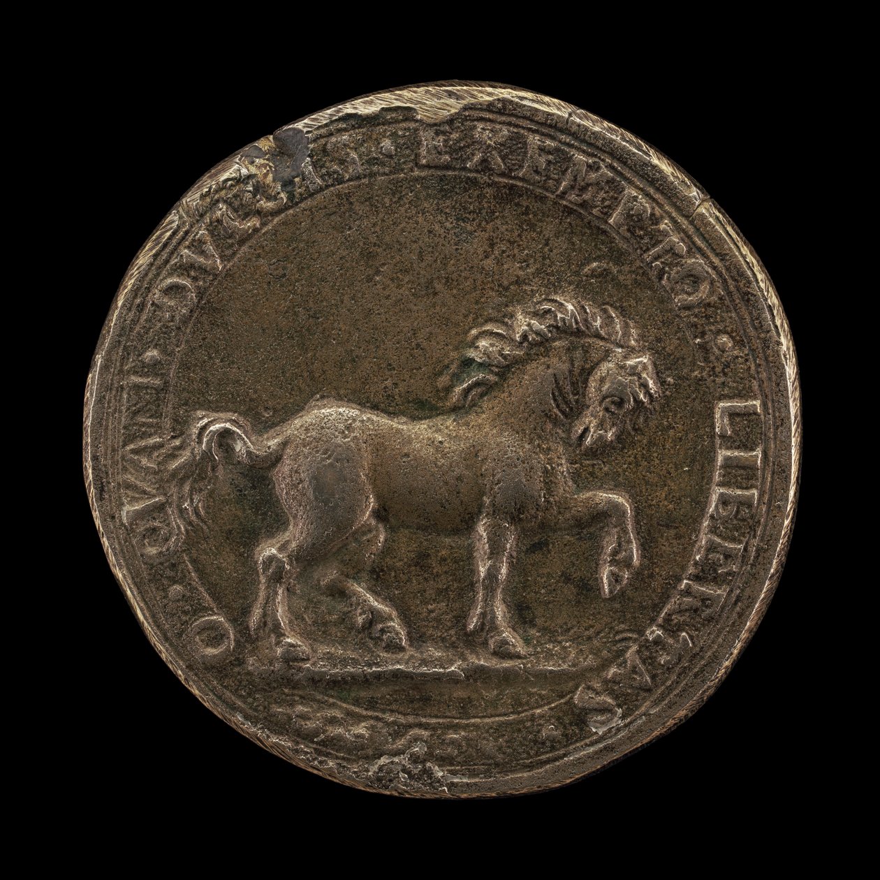 Koń drapiący ziemię, ok.1545 (srebro odlewane) (rewers 6240388) autorstwa Florentine School